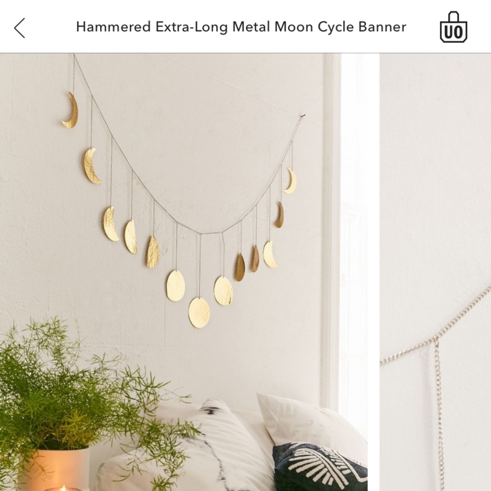 Extra-Long Hammered Moon Cycle Banner